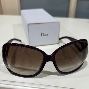 Purple “Christian Dior” Madrague Sunglasses for Women pre-owned like new